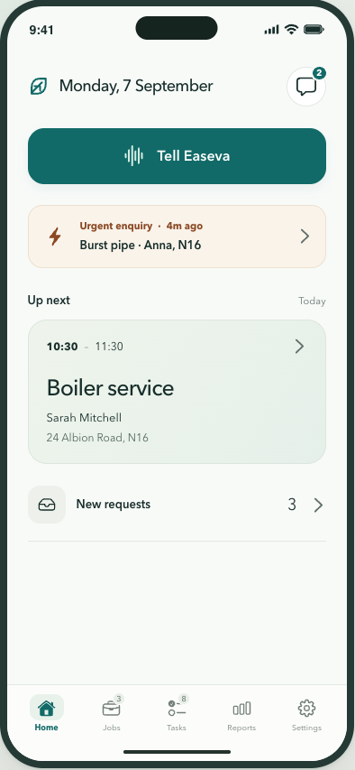 Easeva app preview